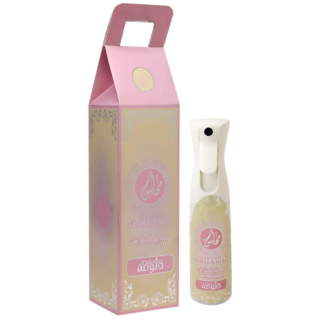 Mahasin Dalouaa Air Freshener - 320 ML (10.8 oz) (with pouch) by Khadlaj - Intense Oud