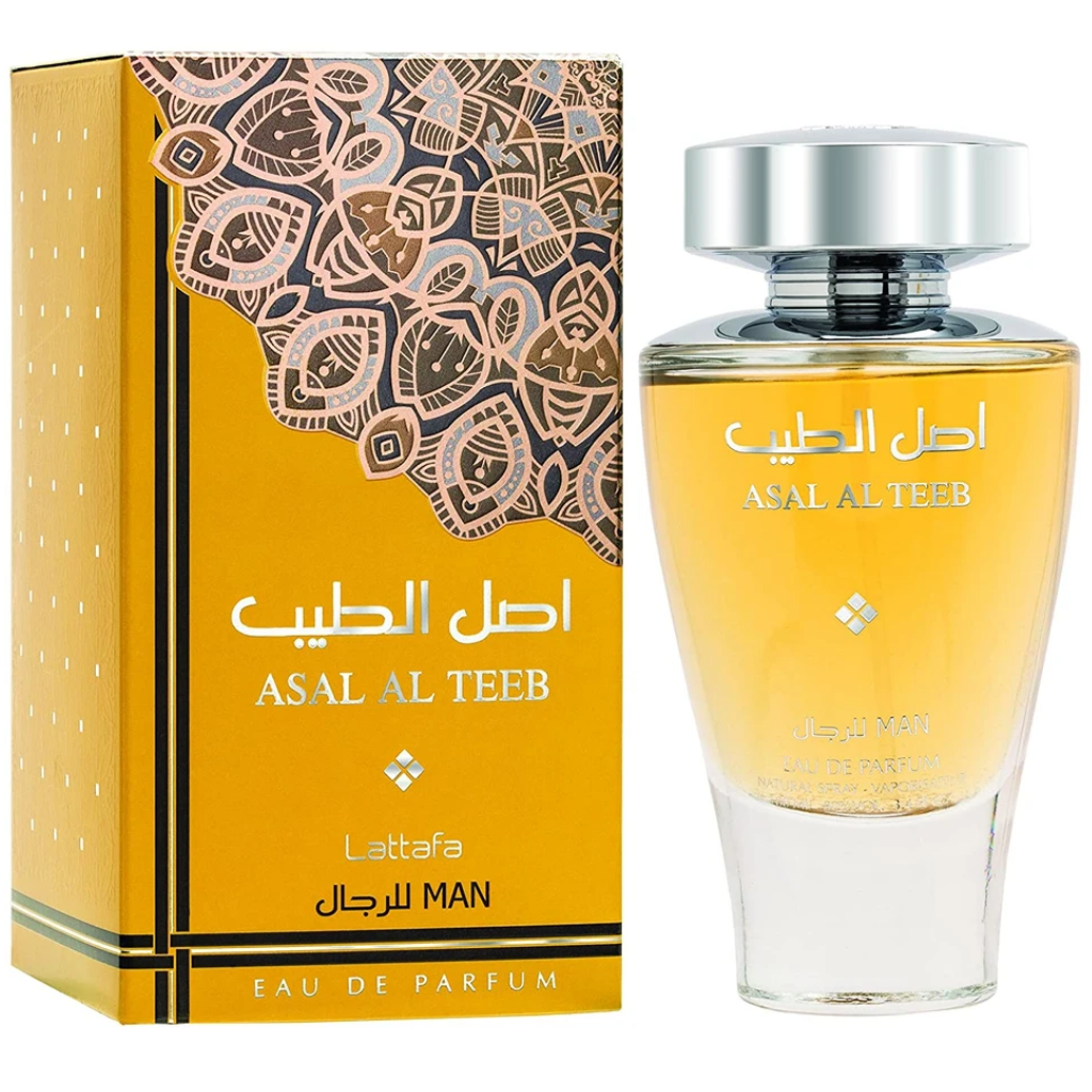 Asal Al Teeb for Men EDP - 100 ML (3.4 oz) by Lattafa - Intense oud