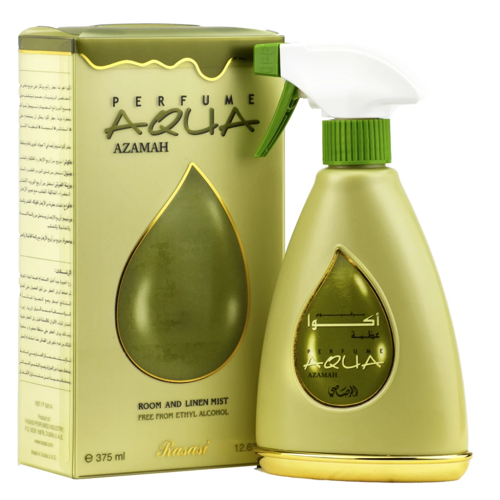 Aqua Azamah Air Freshener - 375 ML (12.6 oz) by Rasasi - Intense oud