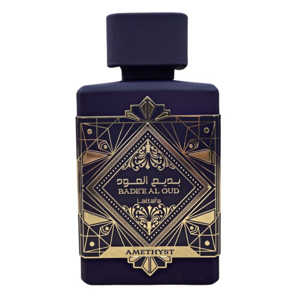 Badee Al Oud Amethyst EDP - 100ML (3.4 oz) (with pouch) by Lattafa - Intense Oud