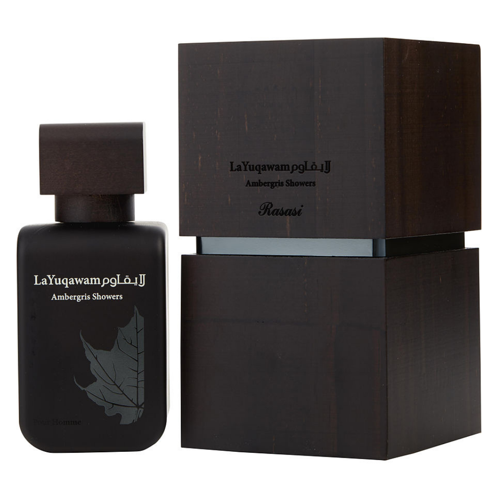 La Yuqawam Ambregris Shower for Men EDP - 75 ML (2.5 oz) by Rasasi - Intense oud