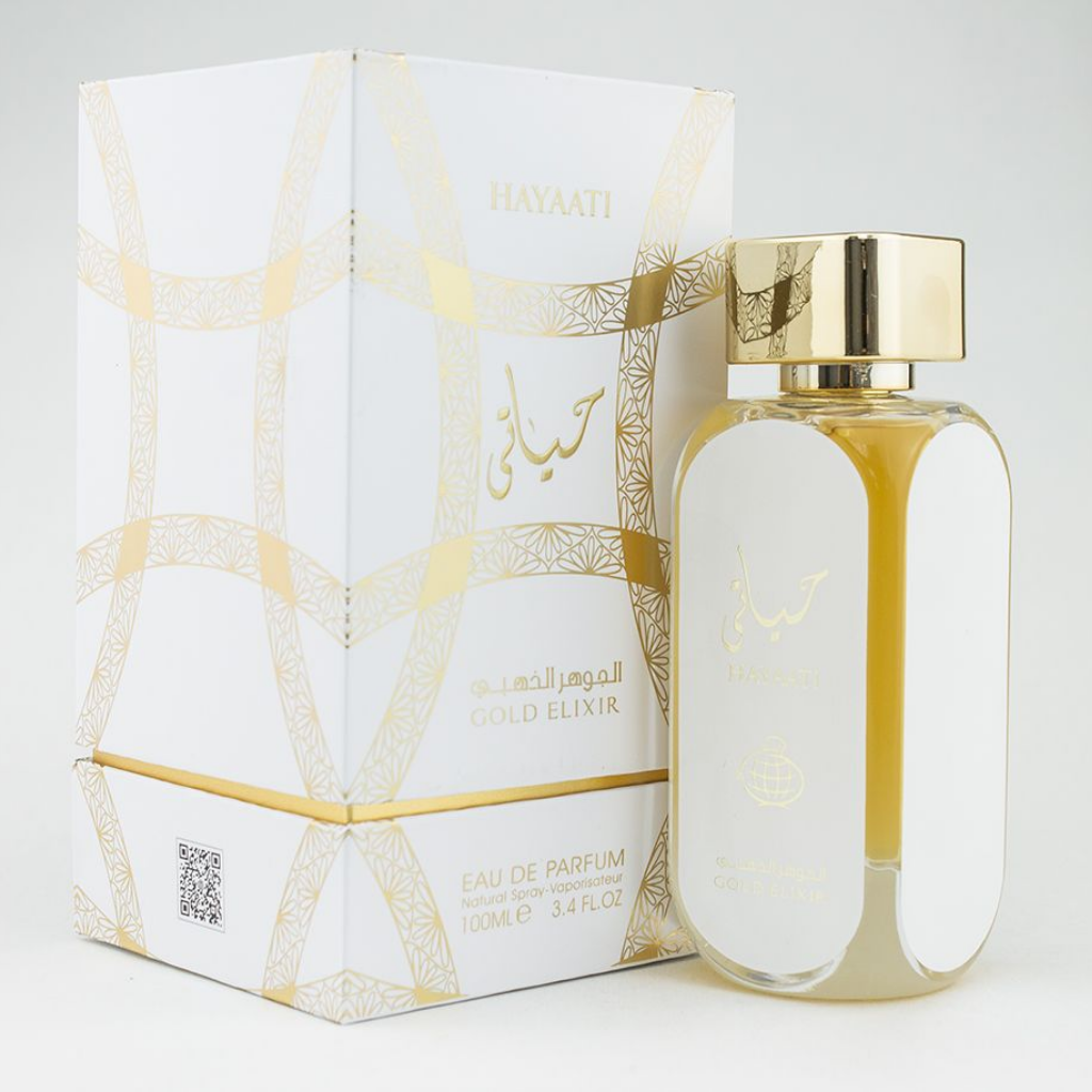 Hayaati Gold Elixir for Women EDP - 100ML (3.4 oz) by Lattafa – Intense ...