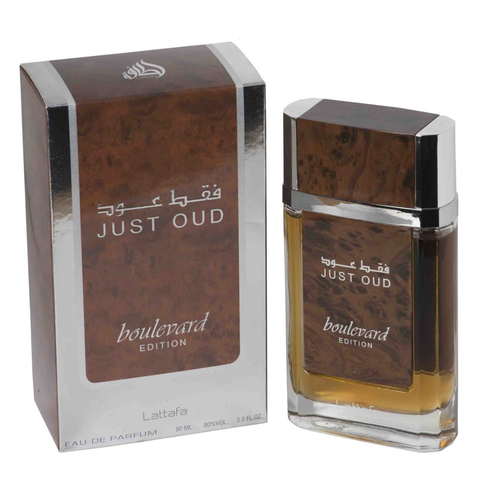 Just Oud Boulevard EDP - 100mL (3.4oz) by Lattafa - Intense oud