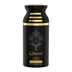 Qaeed Deodorant - 250ML (8.4 oz) by Lattafa - Intense oud