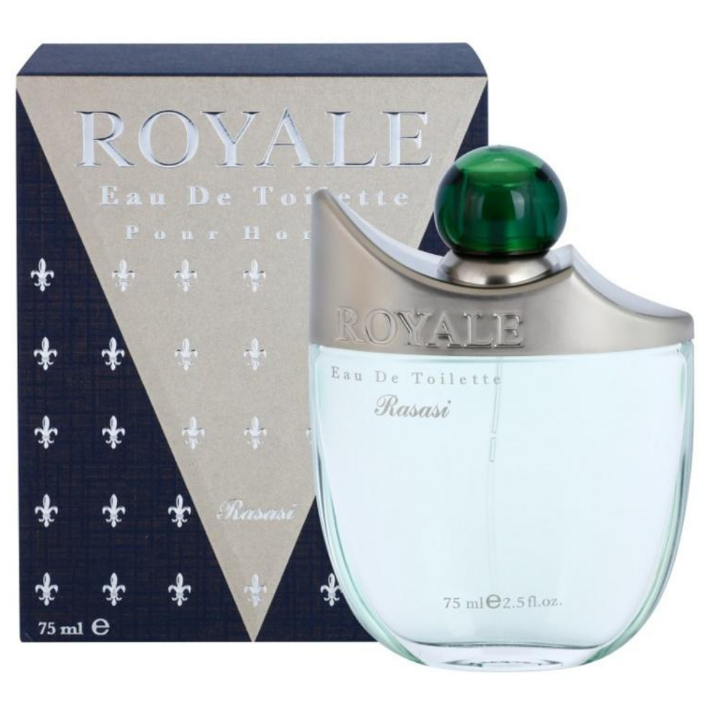 Royale French Spray for Men EDP- 75 ML (2.5 oz)(with pouch) by Rasasi - Intense Oud