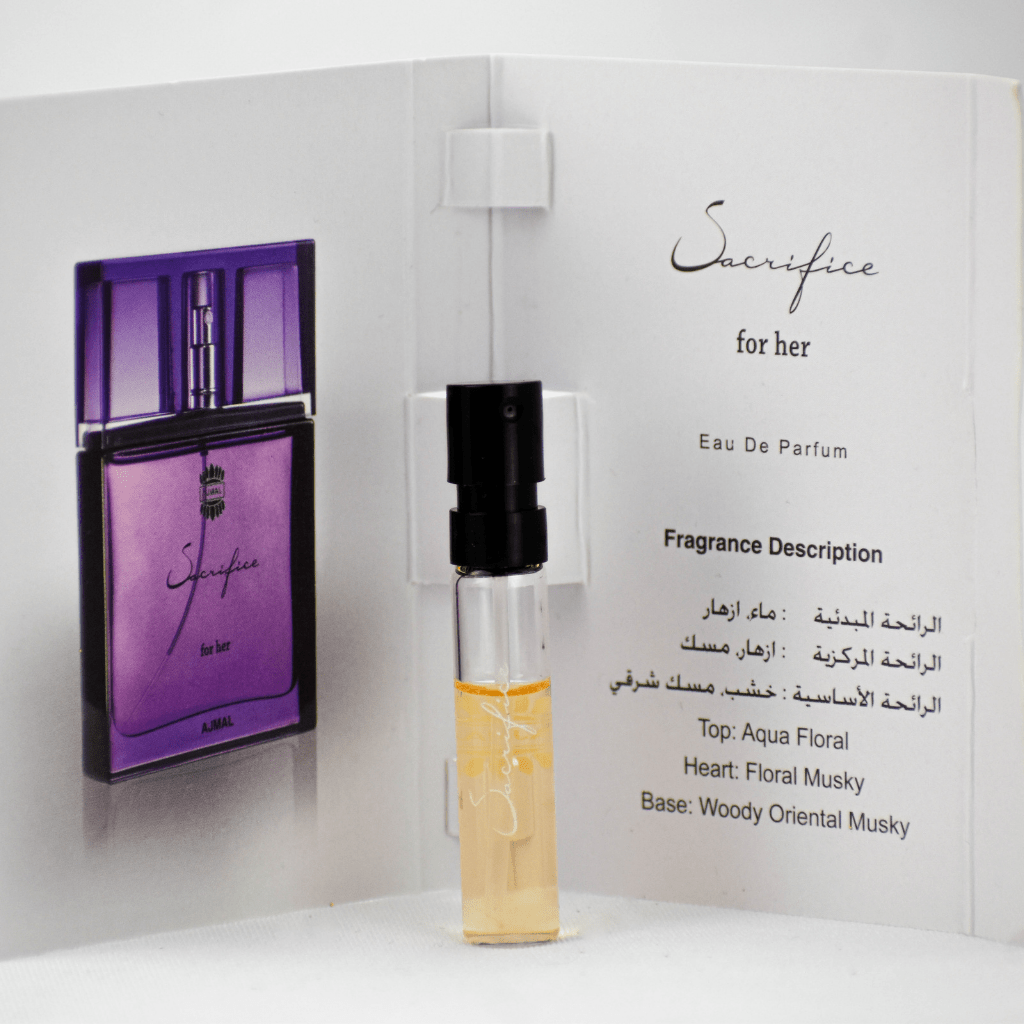 1 Sacrifice EDP Sample for Women - 1ML (0.05 oz) by Ajmal - Intense oud