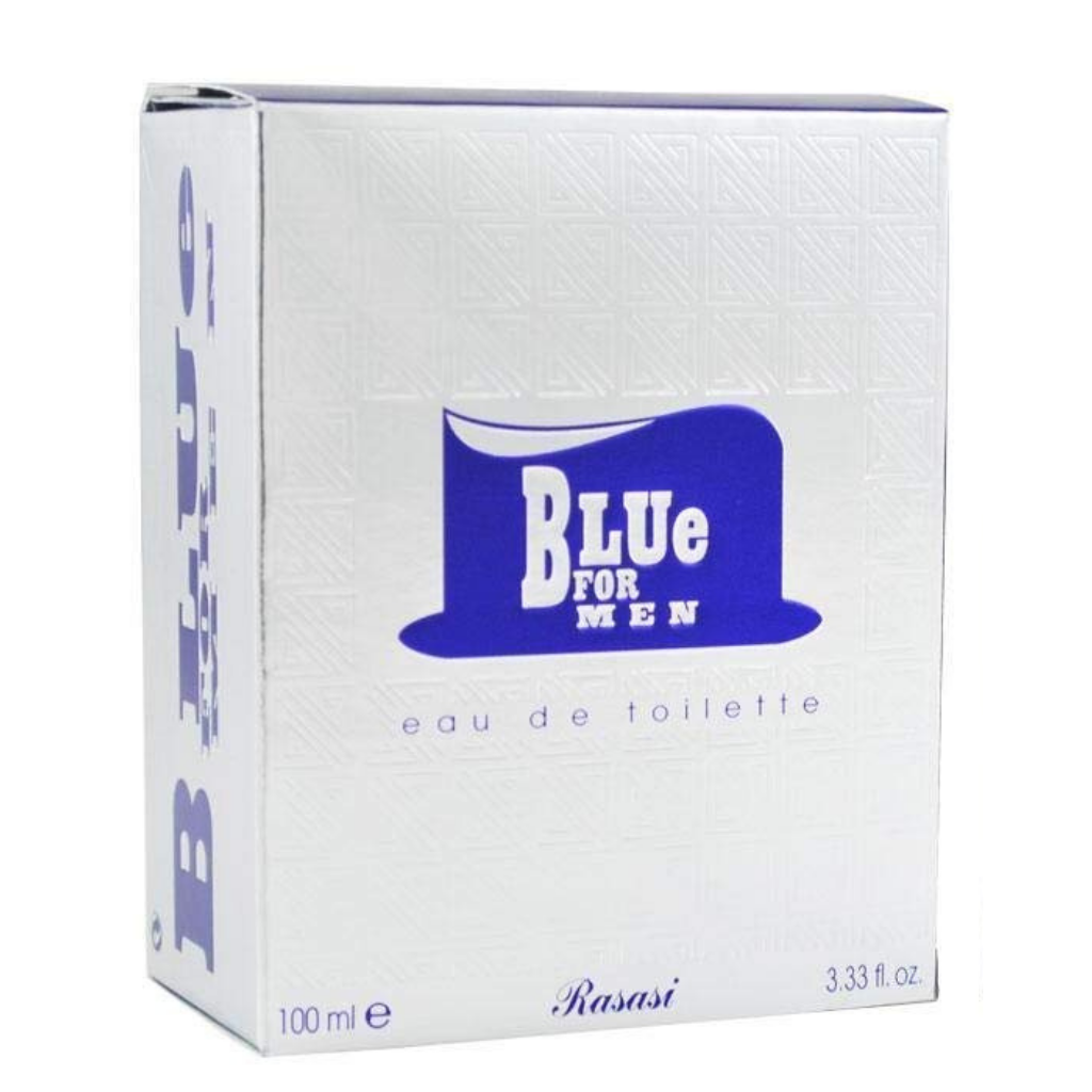 Blue for Men EDT - 100ML (3.4oz) (with pouch) by Rasasi - Intense Oud