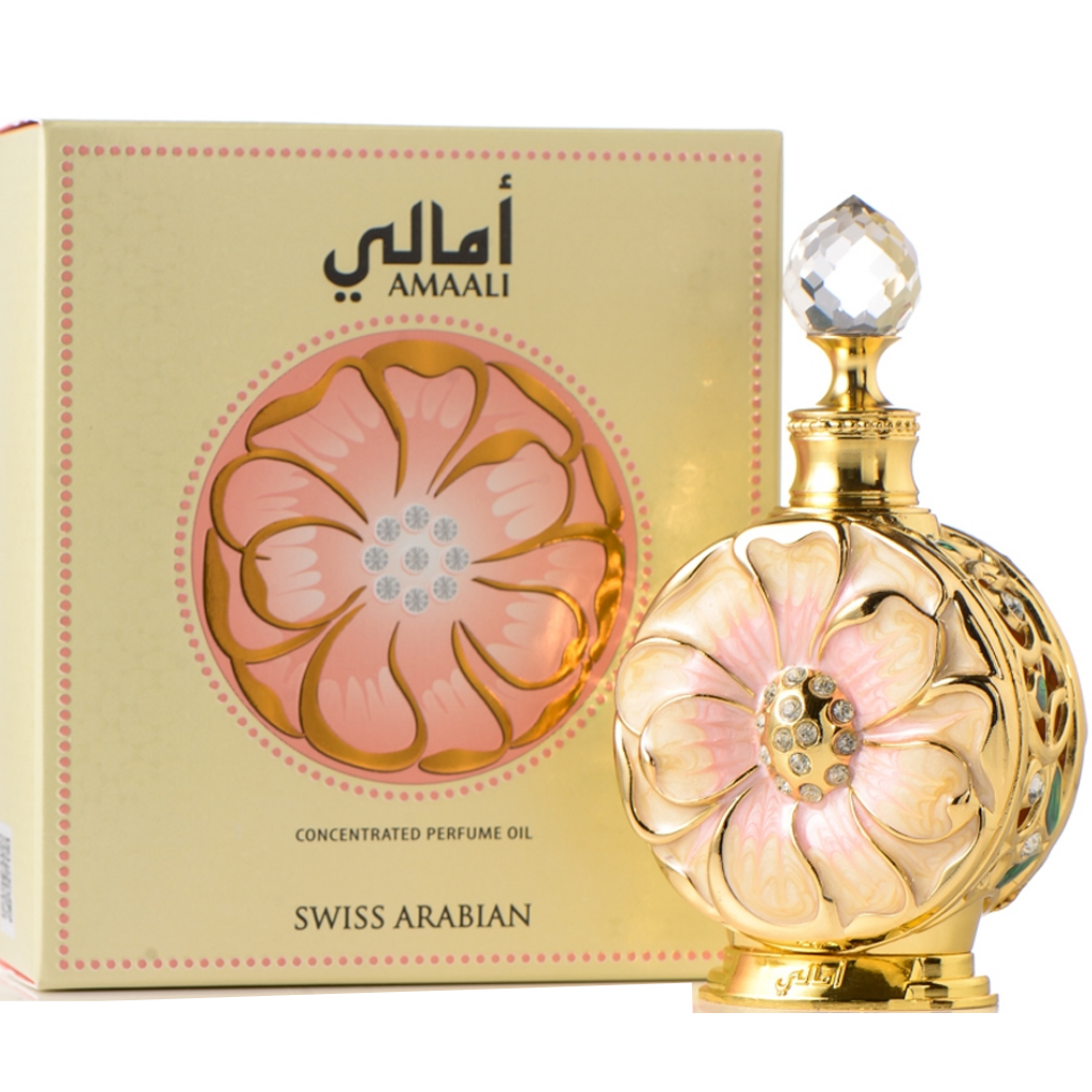 Amaali for Women Perfume Oil - 15 ML (0.5 oz) by Swiss Arabian - Intense oud