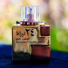 24 Carat Pure Gold EDP - 100 ML (3.4 oz) by Lattafa - Intense oud