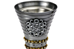 Arabia Incense/Bakhoor Burner (Mabkhara) -Oud Burner, Metal,Tray Inside 5 inch Tall (Gray) - Intense oud