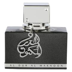 Al Dur Al Maknoon Silver for Men EDP - 100ML(3.4oz) by Lattafa - Intense oud