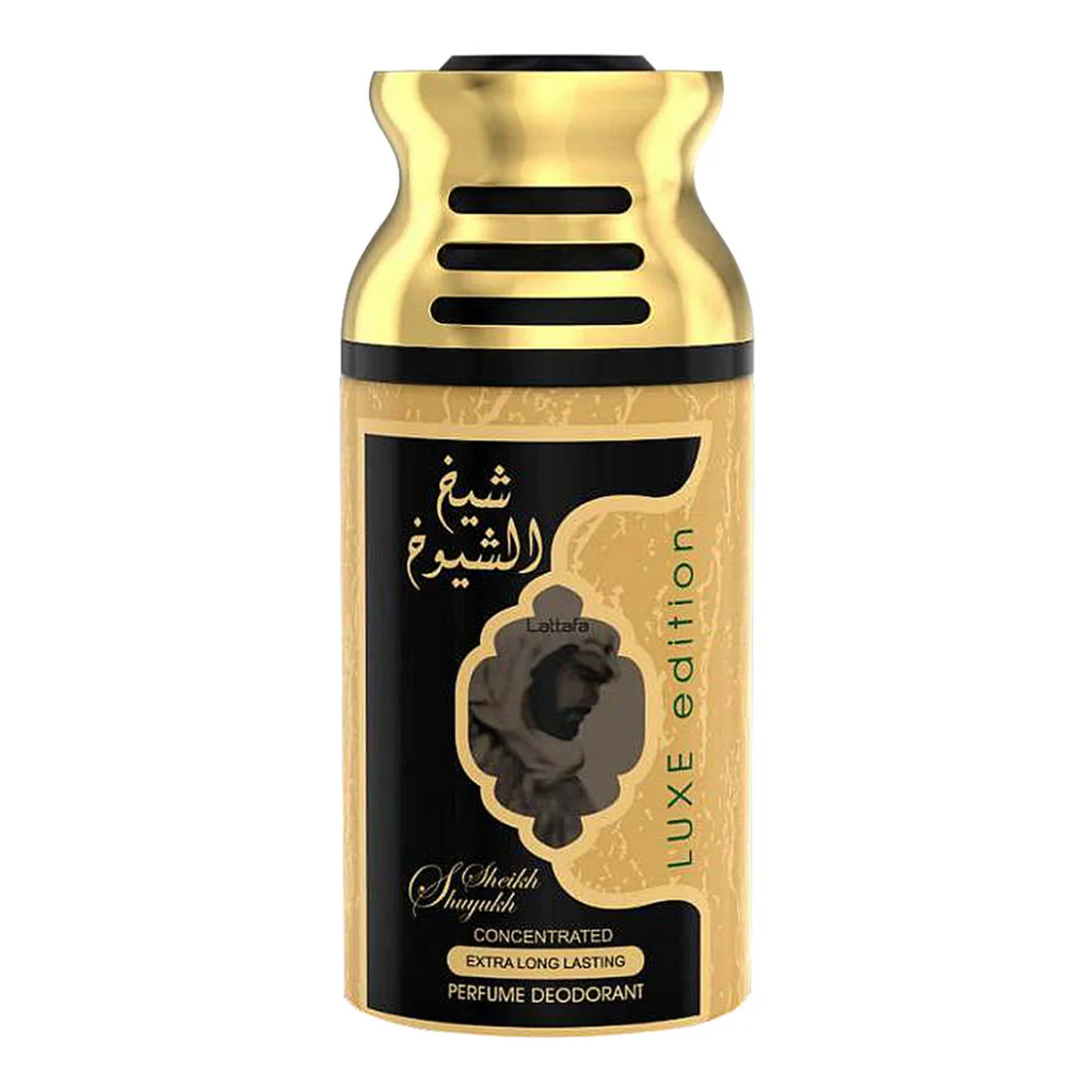 Sheikh Al Shuyukh Luxe Deodorant - 250ML (8.4 oz) by Lattafa - Intense oud