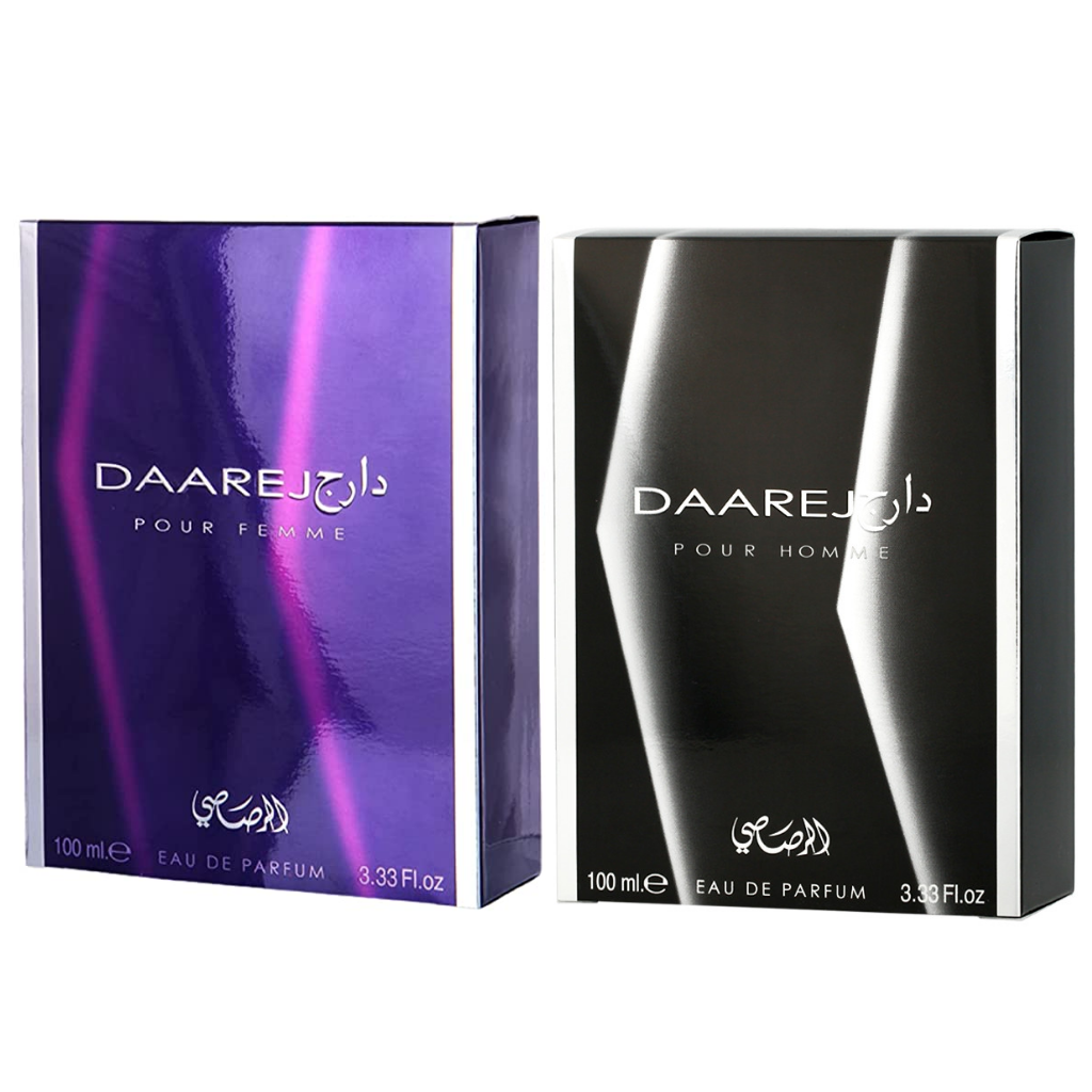 Daarej EDP (Couple Set) Men & Women 100 ML (3.4 oz) by Rasasi - Intense Oud