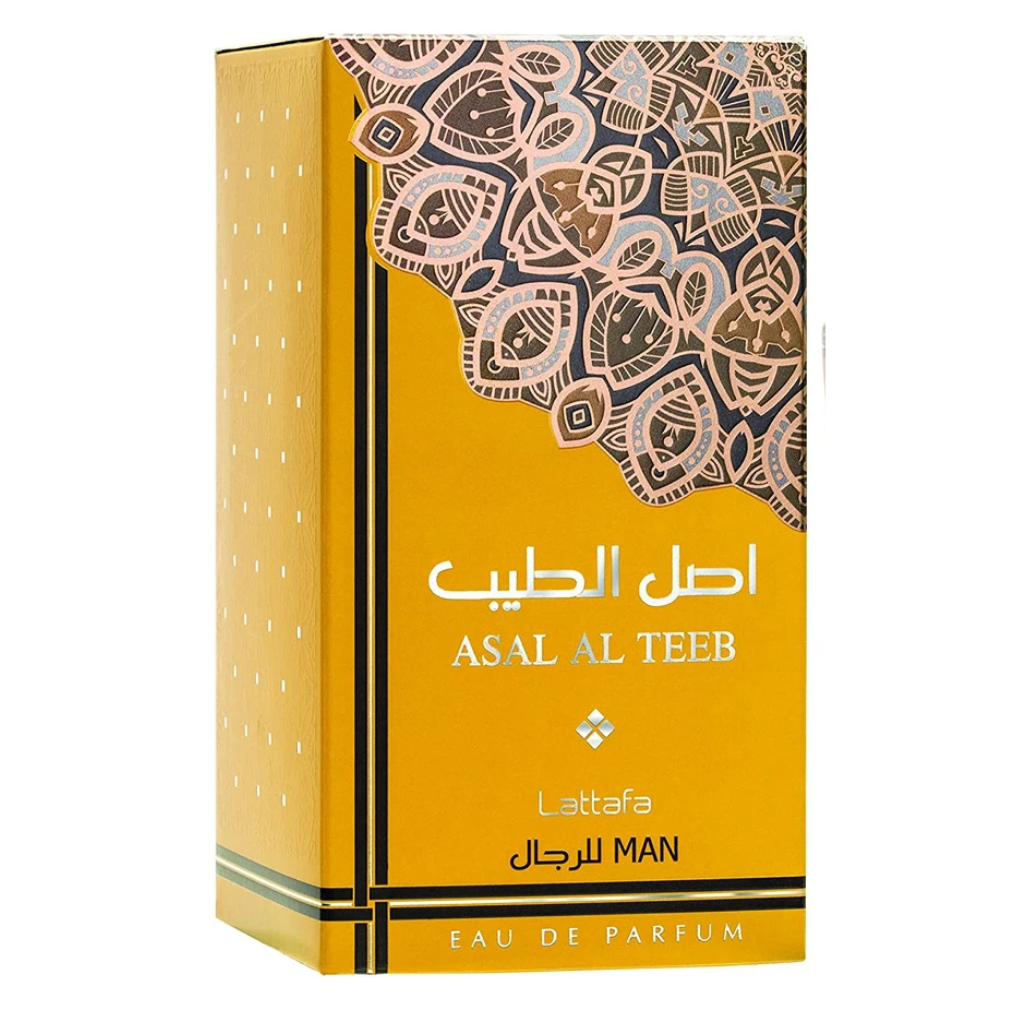 Asal Al Teeb for Men EDP - 100 ML (3.4 oz) by Lattafa - Intense oud