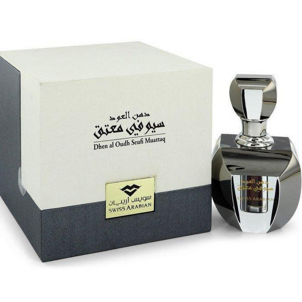 Dhen Al Oudh Seufi Muattaq Perfume Oil - 6 ML (0.2 oz) by Swiss Arabian - Intense oud
