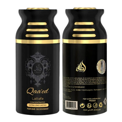 Qaeed Deodorant - 250ML (8.4 oz) by Lattafa - Intense oud