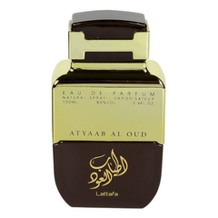 Atyaab Al Oud EDP - 100ML(3.4 oz) by Lattafa (WITH VELVET POUCH) - Intense oud