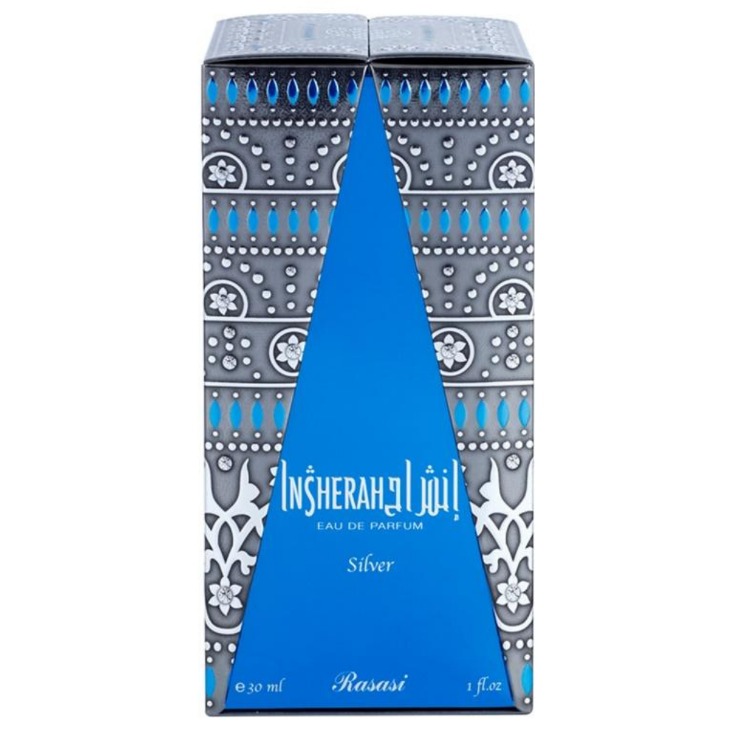 Insherah Silver EDP- 30 ML (1.0 oz) by Rasasi - Intense oud