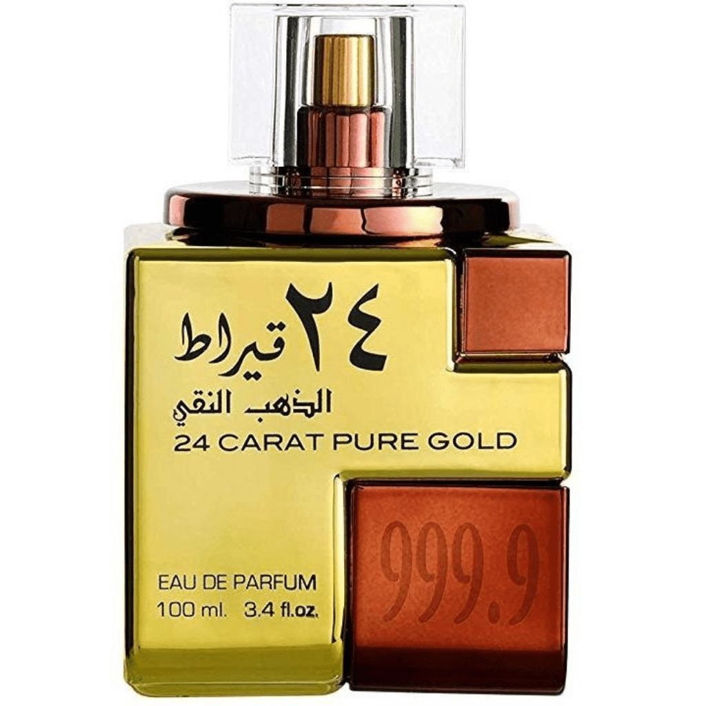 24 Carat Pure Gold EDP - 100ml by Lattafa (WITH VELVET POUCH) - Intense oud