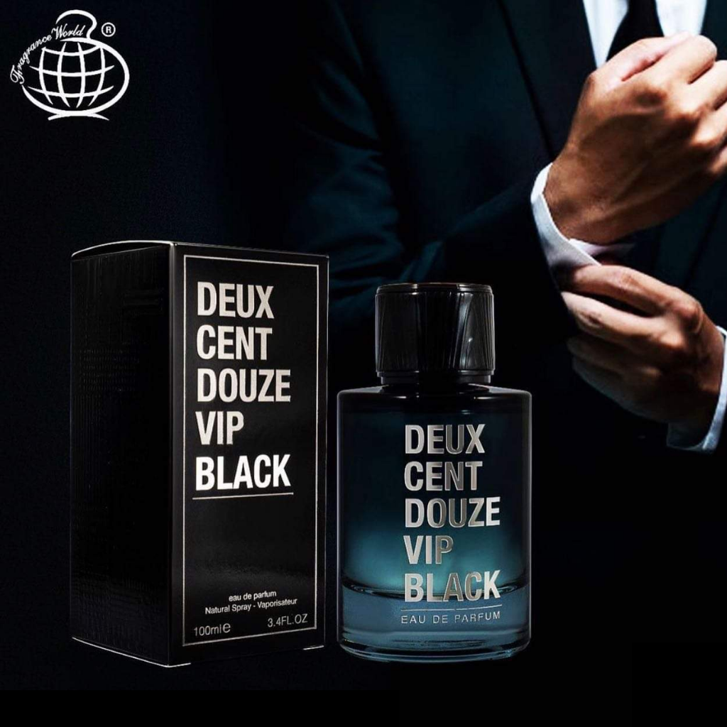 Deux Cent Douze Vip Black EDP - 100ML (3.4oz) by Fragrance World - Intense Oud