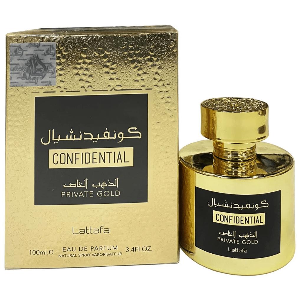 Confidential Private Gold EDP - 100ML by Lattafa - Intense oud