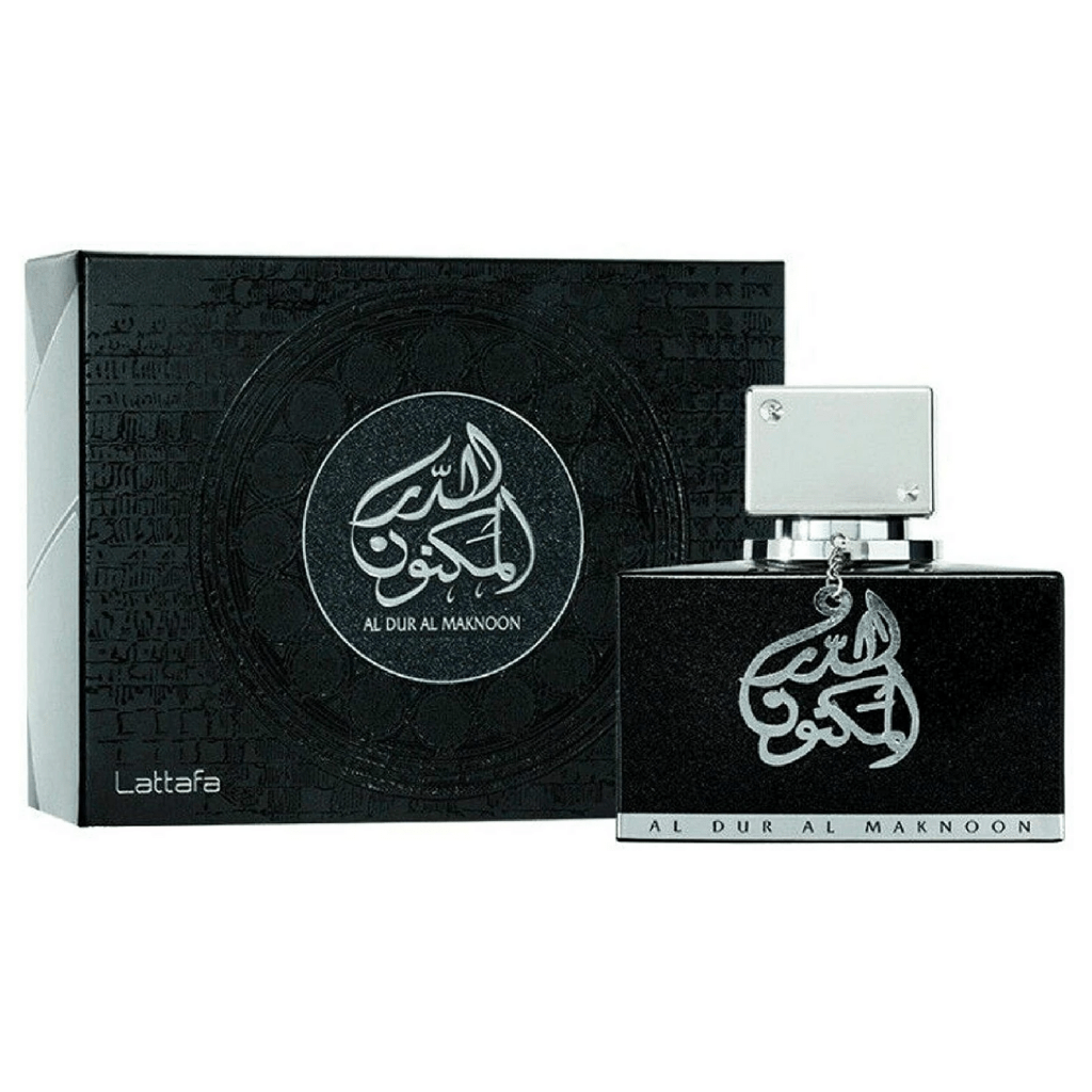 Al Dur Al Maknoon Silver for Men EDP - 100ML(3.4oz) by Lattafa - Intense oud