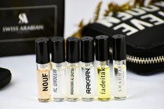 6 Swiss Arabian Sample Packet - Nouf, Shaghaf Oud Abyad, Shumoukh Al Ghutra, Fadeitak, Al Waseem, Rakaan - Intense oud