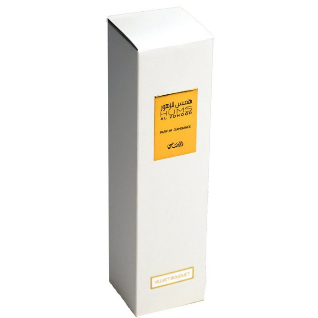 Hums Al Zohoor Velvet Bouquet Air Freshener - 250 mL (8.4 oz) by Rasasi - Intense oud