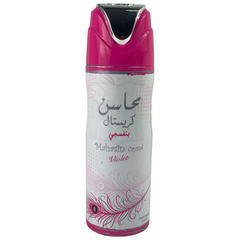 Mahasin Crystal Violet Deodorant - 200ML (6.7 oz) by Lattafa - Intense oud