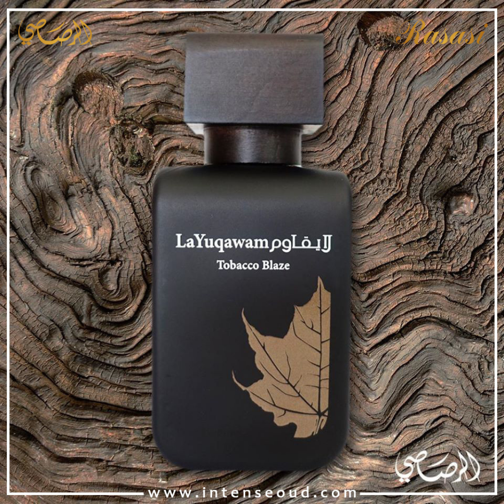 La Yuqawam Tobacco Blaze for Men EDP - 75 ML (2.5 oz) by Rasasi - Intense oud