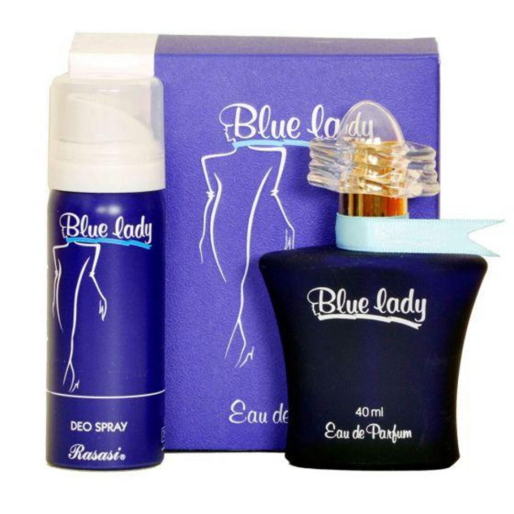 Blue Lady with Deo EDP - 40ML (1.3 oz) (with pouch) by Rasasi - Intense Oud