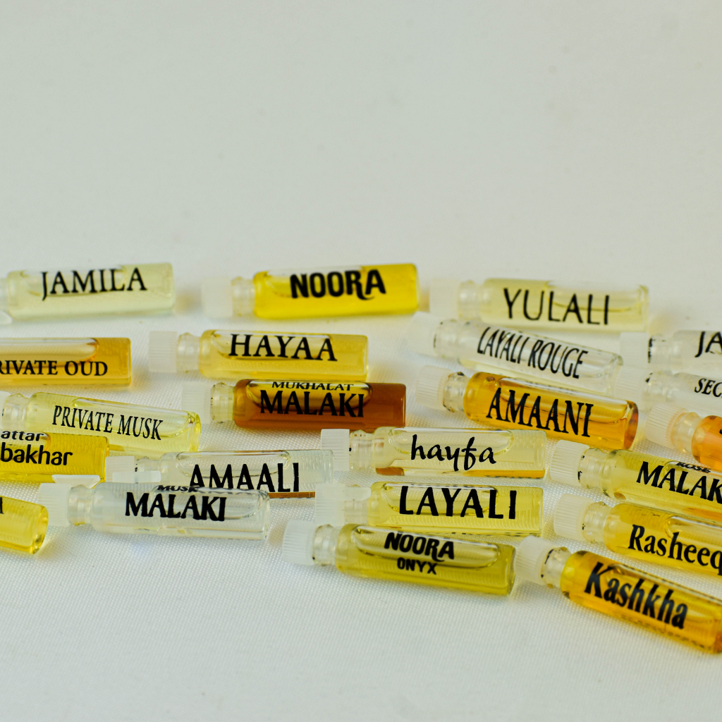 22 Piece Sample Packet - ALL Swiss Arabian Perfume Oils - Intense oud