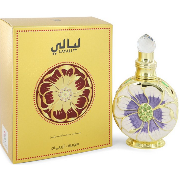 Layali Rouge for Women Perfume Oil - 15 ML (0.5 oz) by Swiss Arabian..