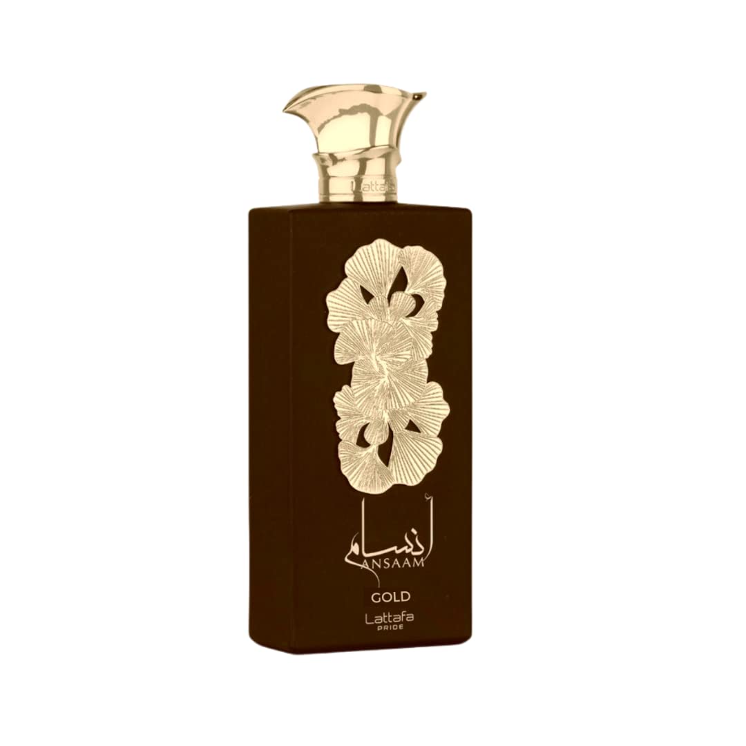 Ansaam Gold EDP -Eau De Parfum 100 ML (3.4 Oz) I By Lattafa Pride (WITH VELVET POUCH) - Intense oud