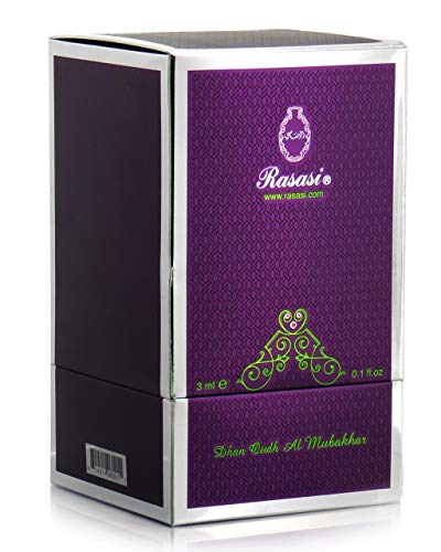 Dhan Oudh Al Mubakhar Perfume Oil - 3 ML (0.10 oz) by Rasasi - Intense oud