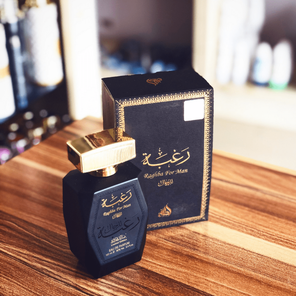 Raghba for Men EDP-100ML(3.4oz) w/ Deo by Lattafa - Intense oud