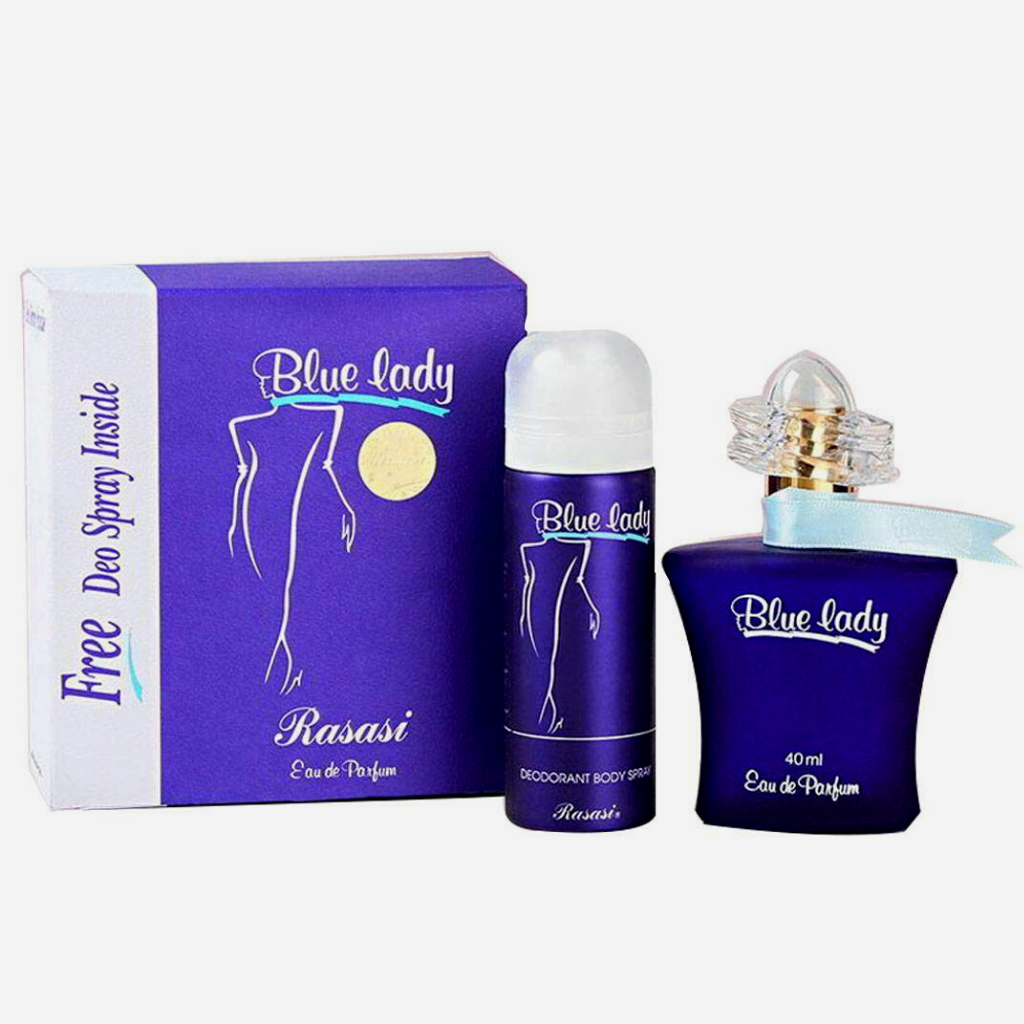 Blue Lady with Deo EDP - 40ML (1.3 oz) by Rasasi - Intense oud