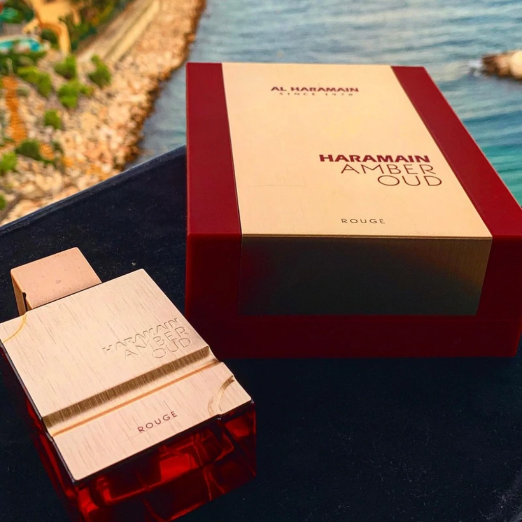 Amber Oud Rouge EDP- 60 ML (2.0 oz) by Al Haramain - Intense Oud