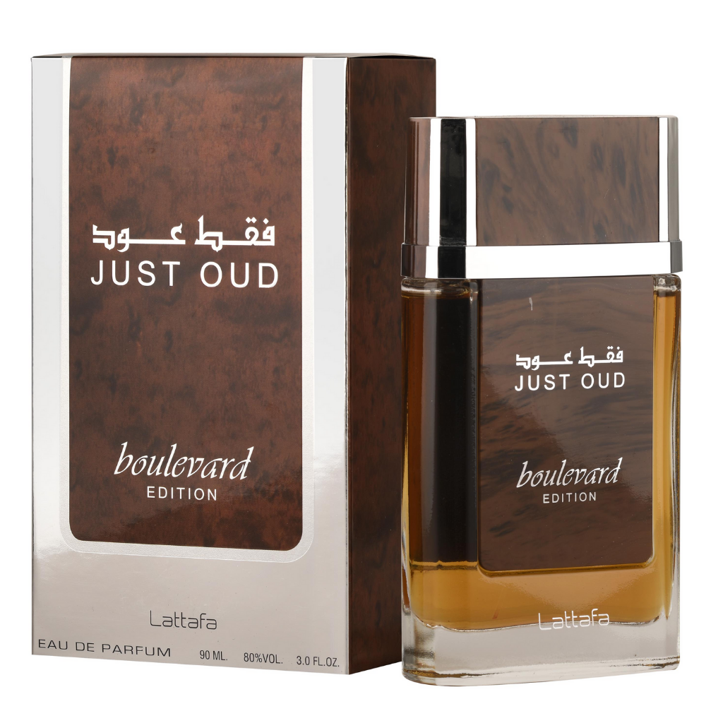 Just Oud Boulevard EDP - 100mL (3.4oz) by Lattafa - Intense oud