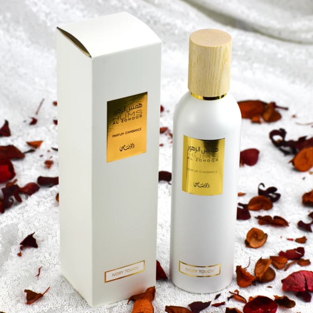 Hums Al Zuhoor Ivory Touch Air Freshener - 250 ML (8.4 oz) by Rasasi - Intense oud