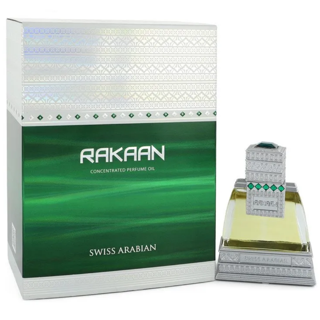 Rakaan Perfume Oil - 20 ML (0.68 oz) by Swiss Arabian - Intense oud