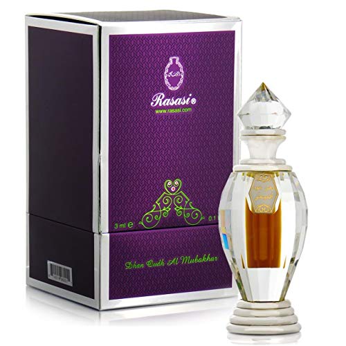 Dhan Oudh Al Mubakhar Perfume Oil - 3 ML (0.10 oz) by Rasasi - Intense oud