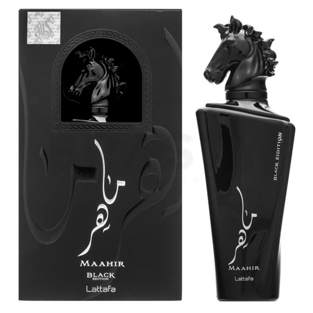 Bade'e Al Oud For Glory, Maahir Black & Ana Abiyedh Rouge EDP-100ml with Magnetic Gift Box | by Lattafa Perfumes - Intense Oud