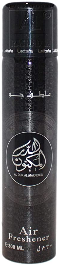 Al Dur Al Maknoon Air Freshener - 300ML (10.1 oz) by Lattafa - Intense oud