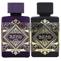 Bade'e Al Oud for Glory & Badee Al Oud Amethyst EDP - 100Ml (3.4 Oz) With Magnetic box| By Lattafa - Intense Oud