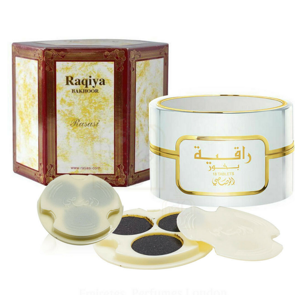 Bakhoor Raqiya - 18 Tablets by Rasasi - Intense oud