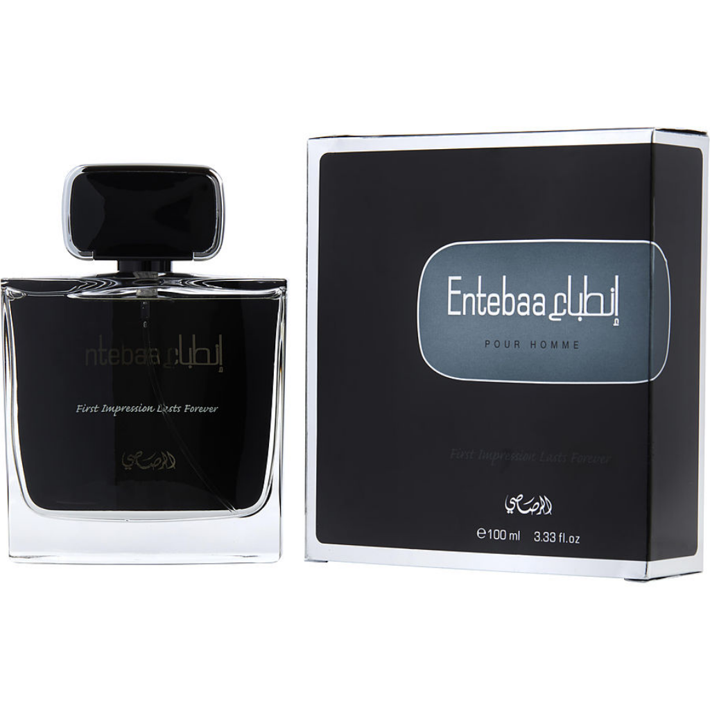 Entebaa EDP (Couple Set) Men & Women - 100 ML (3.4 oz) by Rasasi Perfumes - Intense Oud