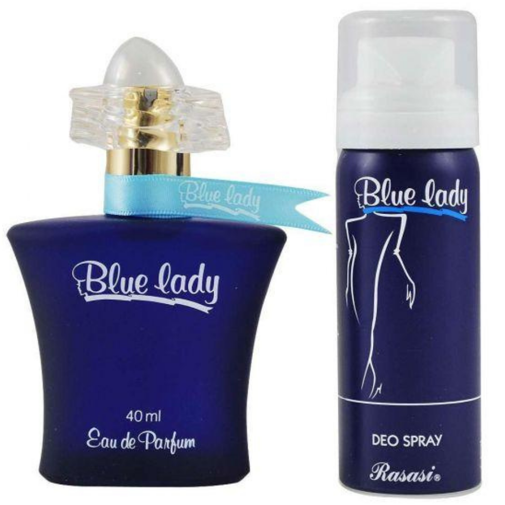 Blue Lady with Deo EDP - 40ML (1.3 oz) (with pouch) by Rasasi - Intense Oud