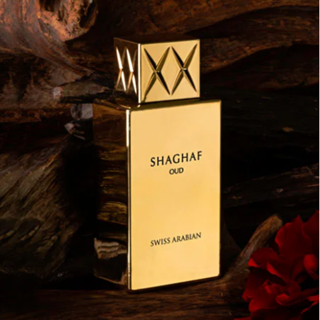 Shaghaf Oud EDP- 75 ML (2.5 oz) by Swiss Arabian (BOTTLE WITH VELVET POUCH) - Intense Oud