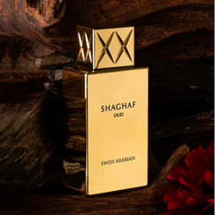 Shaghaf Oud EDP- 75 ML (2.5 oz) by Swiss Arabian (BOTTLE WITH VELVET POUCH) - Intense Oud